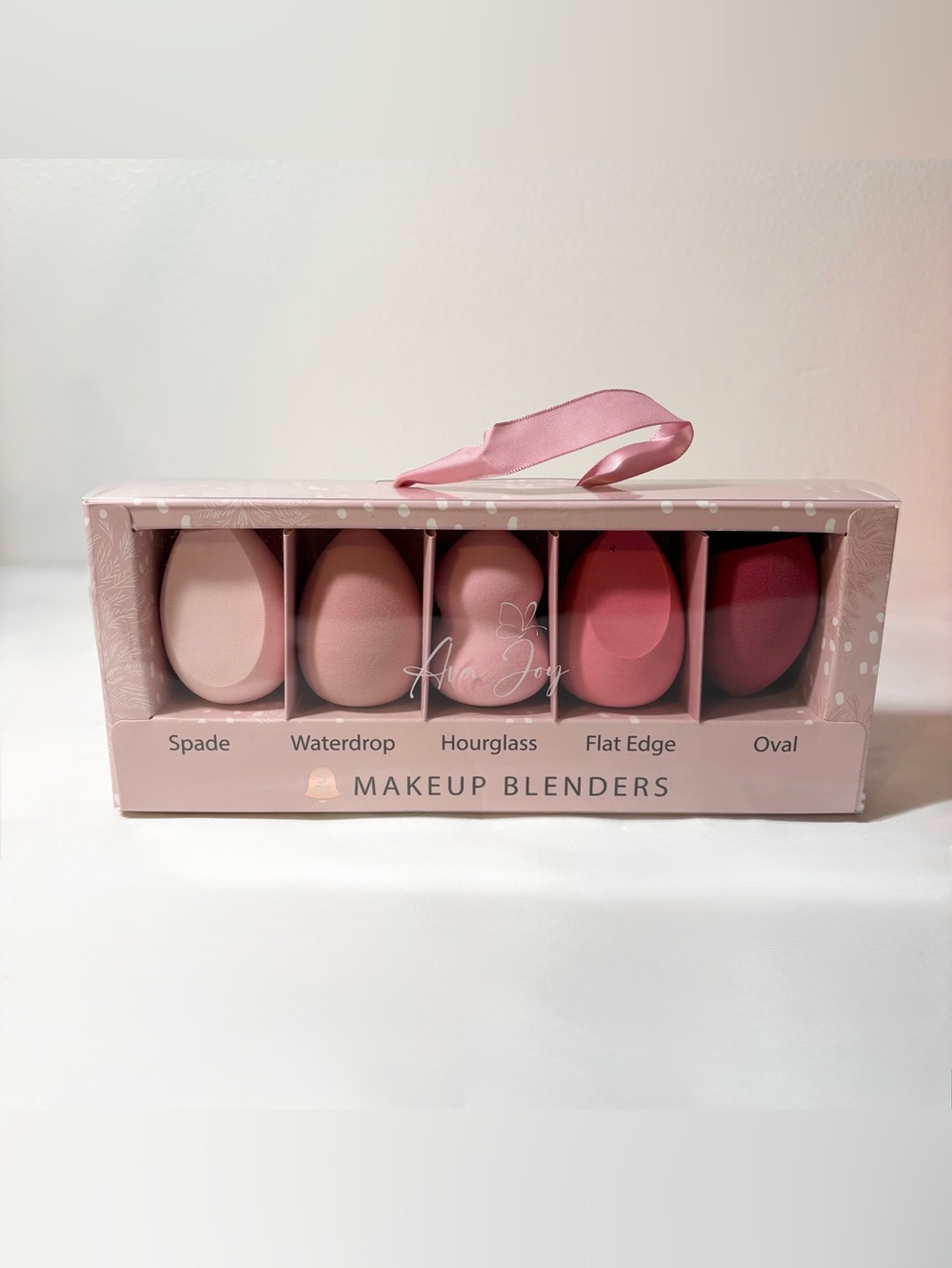 New Set of 5 Makeup Blender Sponges Hypoallergenic Latex Free Shades of Pink